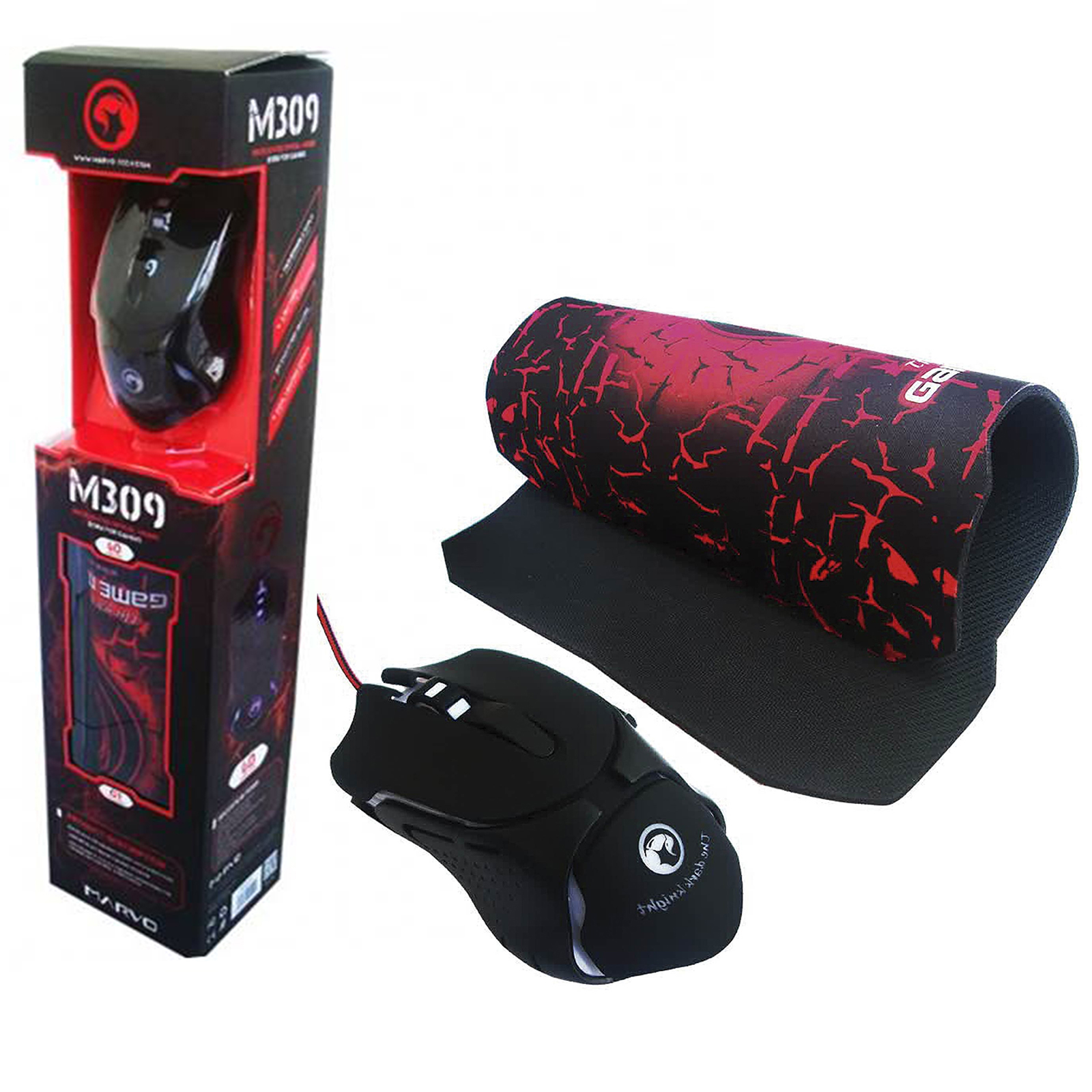 In the mercy of Grace Forbid Combo Gamer Marvo Mouse y Mousepad M309+G1 - TECNOSHOT.CL